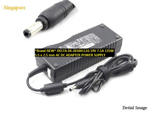 *Brand NEW* DELTA 19V 7.1A 04-265001110 135W 5.5 x 2.5 mm AC DC ADAPTER POWER SUPPLY